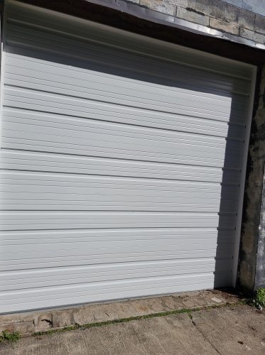 ribbed steel garage door
